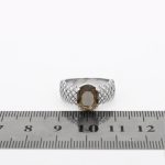 انگشتر الکساندریت الماس تراش نقره زنانه طرح ماهایا - Image 4