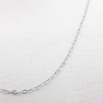 زنجیر نقره ظریف طرح آدام با عیار ۹۲۵ مخصوص گردنبند (۴۵ سانتی متری)