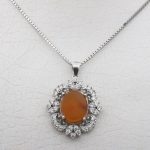 گردنبند عقیق سرخ یمنی نقره زنانه طرح آلبا - Image 5