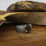 انگشتر الکساندریت الماس تراش نقره زنانه طرح ماهایا - Image 2