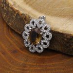 گردنبند الکساندریت الماس تراش نقره زنانه طرح نوران - Image 2