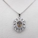 گردنبند الکساندریت الماس تراش نقره زنانه طرح تیانا - Image 3