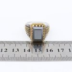 انگشتر حدید صینی نقره مردانه طرح رولکسی یونا + حکاکی - Image 5