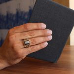 انگشتر حدید صینی نقره مردانه طرح رولکسی یونا + حکاکی - Image 3