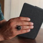 انگشتر عقیق مشکی نقره مردانه طرح مصلح - Image 3