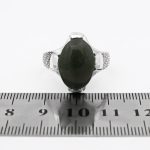 انگشتر یشم نقره مردانه طرح برتن - Image 5