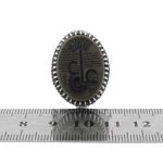 انگشتر یشم نقره مردانه طرح عین علی - Image 5