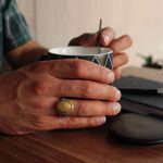 انگشتر در نقره مردانه طرح همام - Image 3