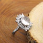 انگشتر در نجف نقره زنانه طرح خورشید - Image 2