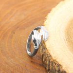 حلقه نقره زنانه طرح آغوش - Image 2