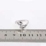 حلقه نقره زنانه طرح آغوش - Image 4