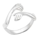 حلقه نقره زنانه طرح مادر