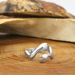 حلقه نقره زنانه طرح مادر - Image 3