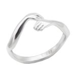 حلقه نقره زنانه طرح آنجل