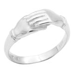 حلقه نقره زنانه طرح همدم