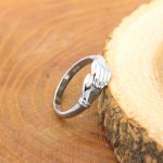 حلقه نقره زنانه طرح همدم - Image 2