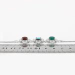 دستبند چند سنگ نقره زنانه طرح عارفه - Image 4