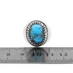 انگشتر فیروزه نیشابوری نقره مردانه دست ساز طرح فیلی - Image 5