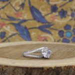 حلقه تک نگین نقره زنانه طرح مانلی - Image 3