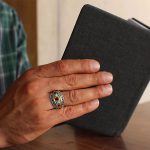 انگشتر چند سنگ نقره مردانه طرح نیکداد - Image 3