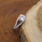 حلقه تک نگین نقره زنانه طرح مانلی - Image 2