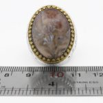 انگشتر عقیق شجر نقره مردانه طرح سرفراز - Image 4