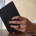 انگشتر عقیق مشکی نقره مردانه طرح سخنور - Image 3