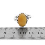 انگشتر عقیق سرخ یمنی نقره مردانه طرح کاتب - Image 5