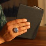 انگشتر عقیق کبود یمنی نقره مردانه طرح شبیب - Image 4