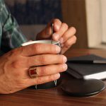 انگشتر عقیق سرخ نقره مردانه طرح رولکسی یونا - Image 4