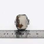 انگشتر عقیق شجر نقره مردانه طرح صدرالدین - Image 5