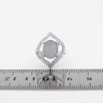 انگشتر عقیق کبود نقره زنانه طرح هارلی - Image 4