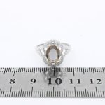 انگشتر الکساندریت الماس تراش نقره زنانه طرح گلی - Image 4