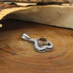 گردنبند الکساندریت الماس تراش نقره زنانه طرح گیلاس - Image 2