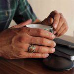 انگشتر چند سنگ نقره مردانه طرح هانی - Image 4