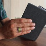 انگشتر زبرجد الماس تراش نقره مردانه طرح ادیب - Image 3