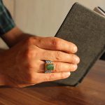 انگشتر یشم نقره مردانه طرح ماتیار - Image 3