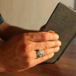 انگشتر چند سنگ نقره مردانه طرح حنیف - Image 4