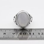 انگشتر عقیق کبود یمنی نقره مردانه طرح میراث - Image 5