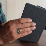 انگشتر چند سنگ نقره مردانه طرح هانی - Image 3