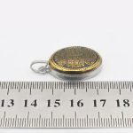 گردنبند حدید صینی نقره طرح چهار قل + حرز امام جواد (ع) + تربت امام حسین (ع) - Image 4