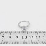 حلقه تک نگین نقره زنانه طرح شیلا - Image 4