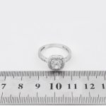 حلقه تک نگین نقره زنانه طرح صوفیا - Image 4