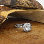 حلقه تک نگین نقره زنانه طرح صوفیا - Image 2