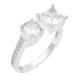 حلقه نقره زنانه طرح آنا