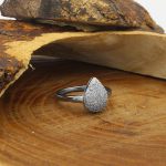 حلقه نقره زنانه طرح گوهر - Image 2