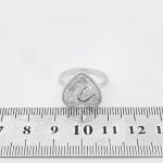 حلقه نقره زنانه طرح زندگی - Image 4