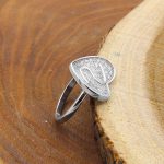 حلقه نقره زنانه طرح زندگی - Image 3