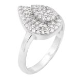 حلقه نقره زنانه طرح اوج