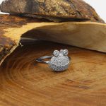 حلقه نقره دخترانه طرح برکه - Image 2